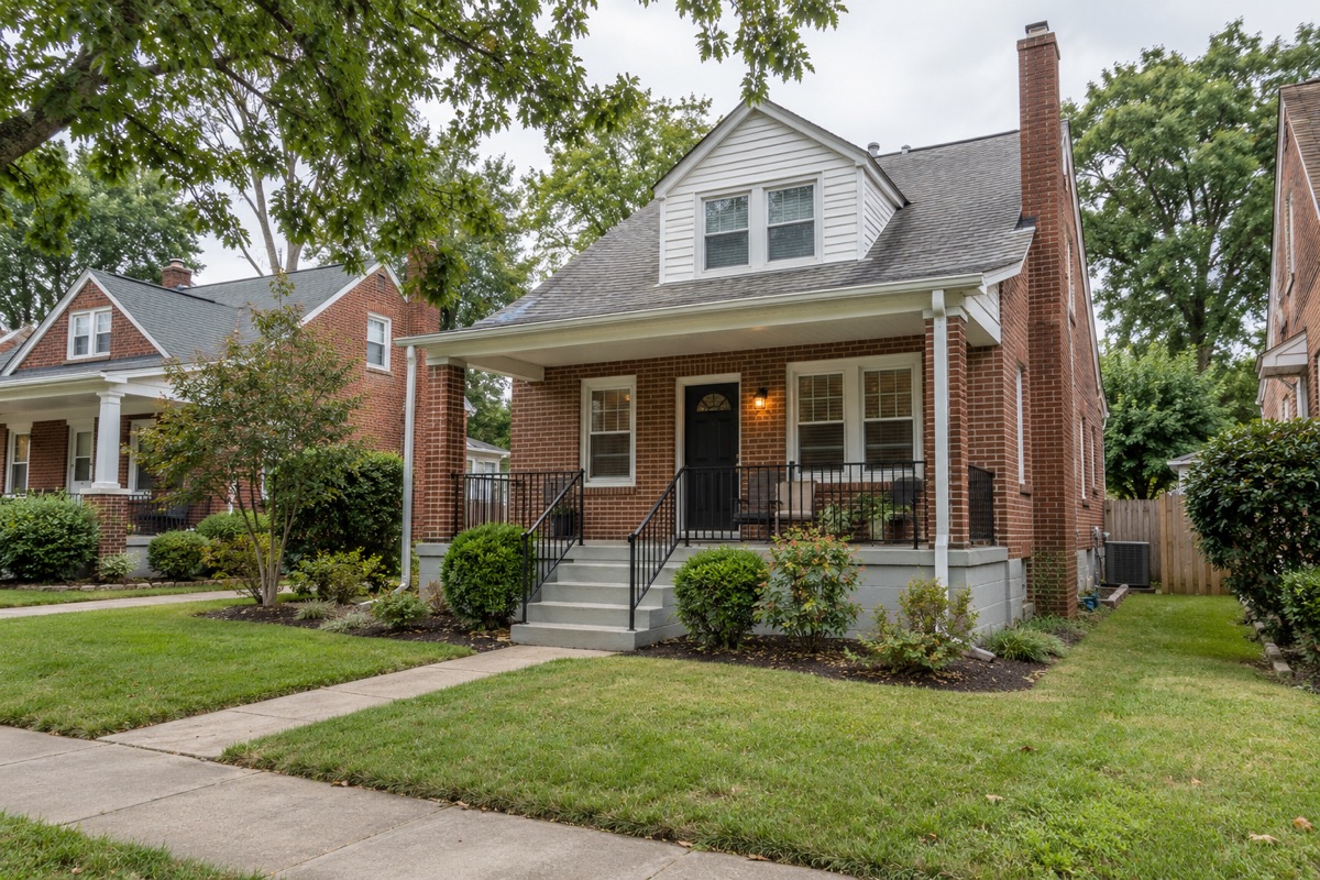 Illustrative brick rental home in Maryland